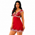Camisola Curta Microfibra com Renda Bicolor - Altiê Intimate