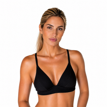 Sutiã Feminino Soft Canelado Não Amassa Sem Aro Confortável Alças Reguláveis Sustentação Lingerie Premium
