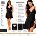 Camisola Feminina Curta em Renda | Sexy, Leve e Confortável para Noite - Altiê Intimate