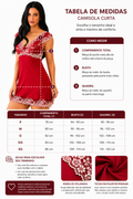 Camisola Curta Feminina em Microfibra Premium com Renda Bicolor Delicada | Altiê - Altiê Intimate