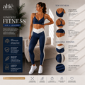 Conjunto Fitness Feminino Top + Legging Blackout Zero Transparência Poliéster Premium - Altiê Intimate