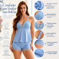 Short Doll Feminino em Microfibra Premium com Renda Delicada - Altiê Intimate