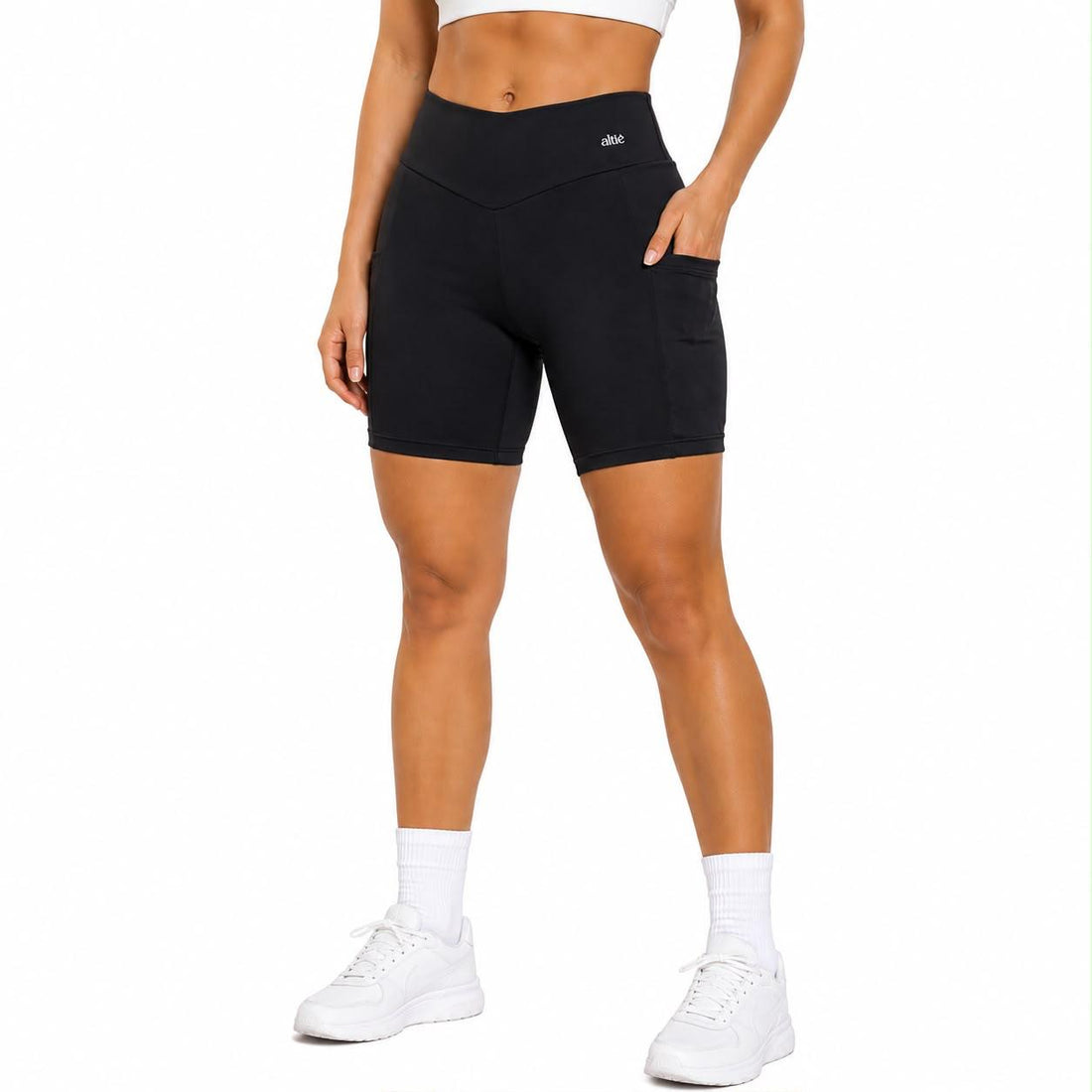 Short Fitness Blackout com Bolsos Laterais - Altiê Intimate