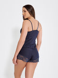 BABY DOLL SEXY SUEDE AVELUDADO COM RENDA-ATALAIA - Altiê Intimate