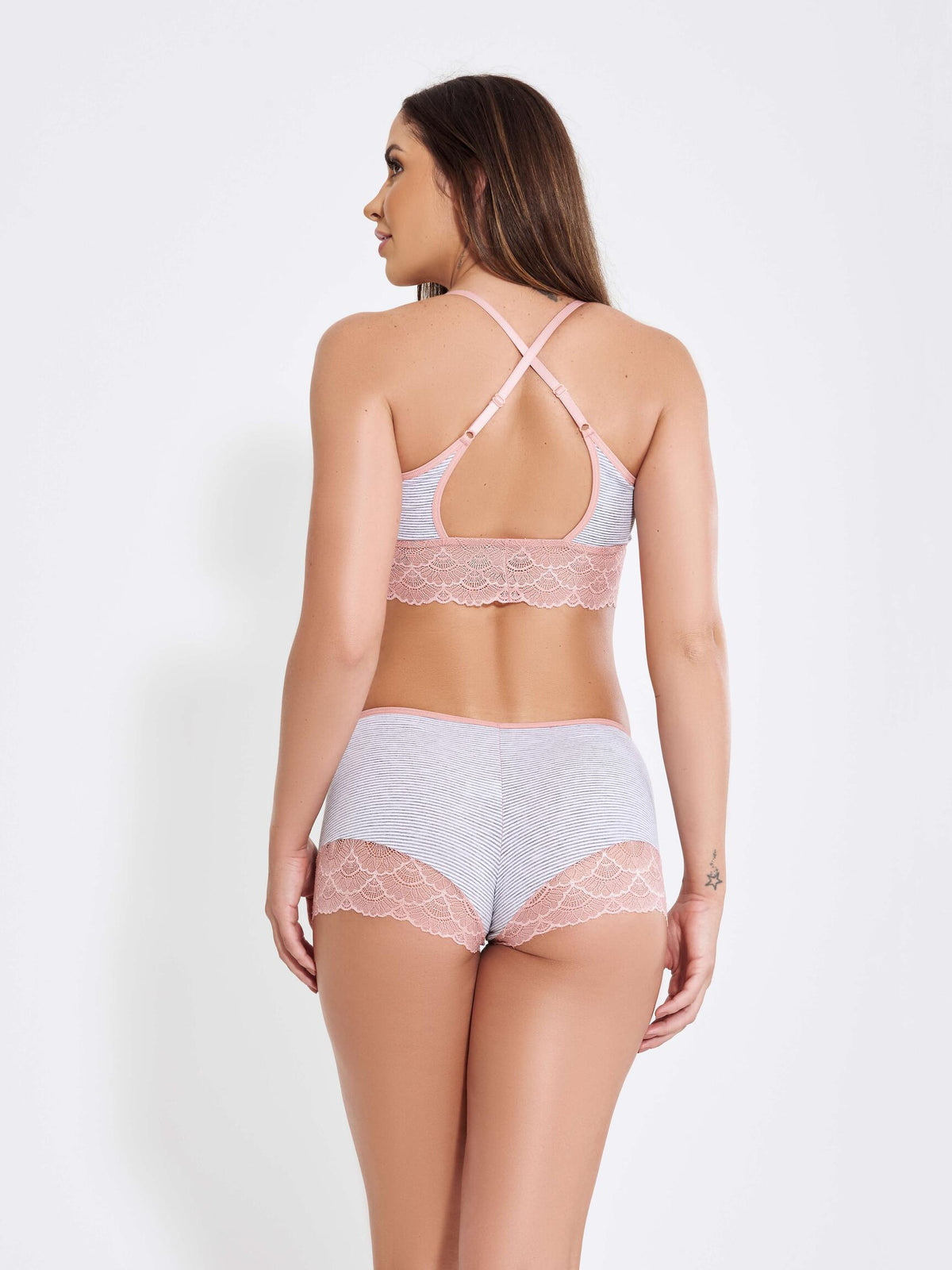 Baby Doll Feminino Romance renda delicada com pingente - Altiê Intimate