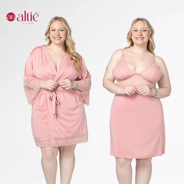 Kit Robe e Camisola Plus Size Amamentação - Altiê Intimate