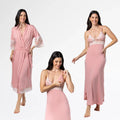 Kit Robe Longo com Camisola Bicolor Amamentação - Altiê Intimate