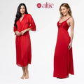 Kit Serenity Luxo Robe Longo e Camisola em Renda - Altiê Intimate